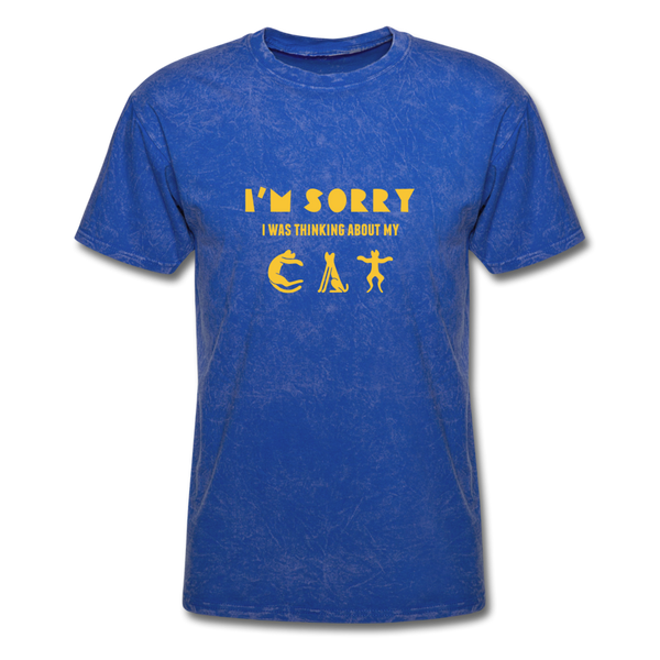 I'm Sorry I Was Thinking About My Cat Men's T-Shirt - mineral royal