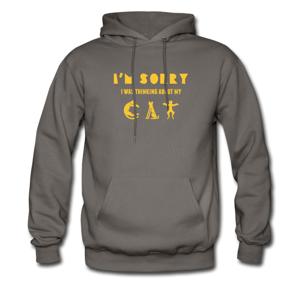 I'm Sorry I Was Thinking About My Cat Men's Hoodie - asphalt gray