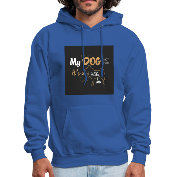 My Dog Is Not a Fox It's a Shiba Inu Men's Hoodie - royal blue