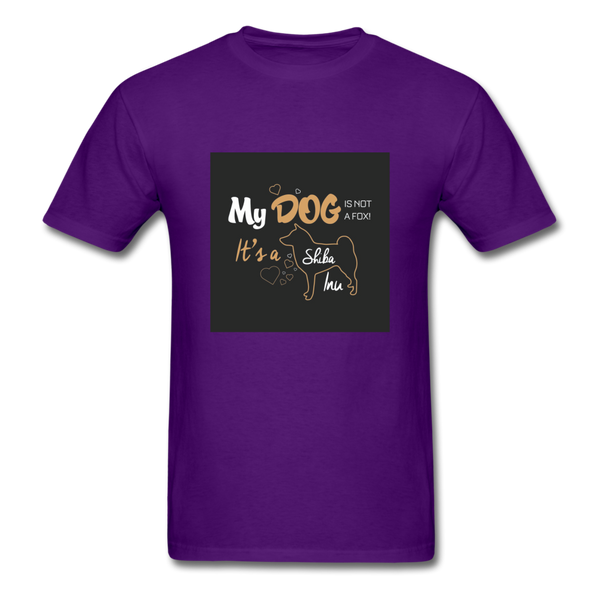 My Dog Is Not a Fox It's a Shiba Inu Men's T-Shirt - purple