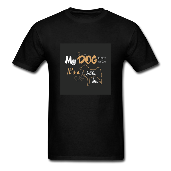 My Dog Is Not a Fox It's a Shiba Inu Men's T-Shirt - black