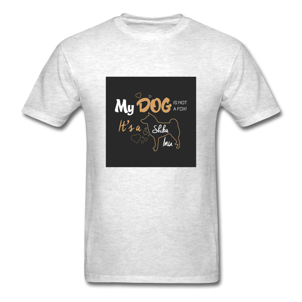 My Dog Is Not a Fox It's a Shiba Inu Men's T-Shirt - light heather gray