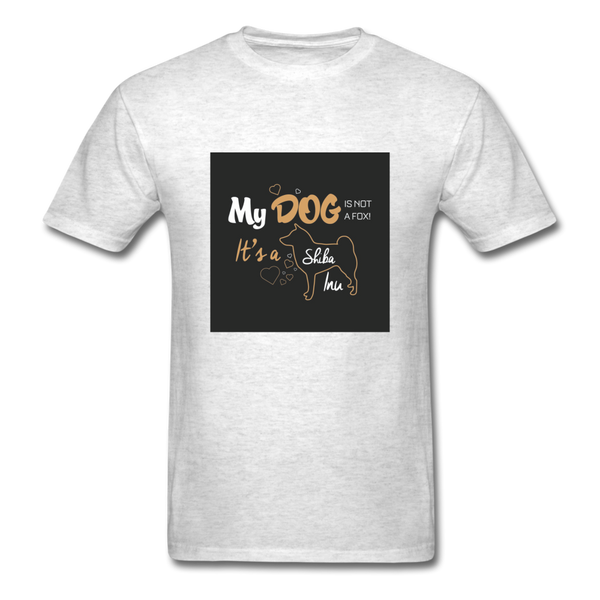 My Dog Is Not a Fox It's a Shiba Inu Men's T-Shirt - light heather gray