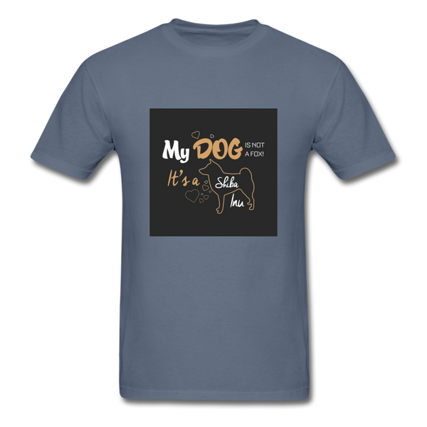 My Dog Is Not a Fox It's a Shiba Inu Men's T-Shirt - denim