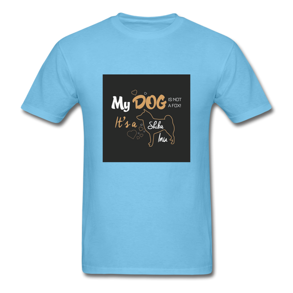 My Dog Is Not a Fox It's a Shiba Inu Men's T-Shirt - aquatic blue