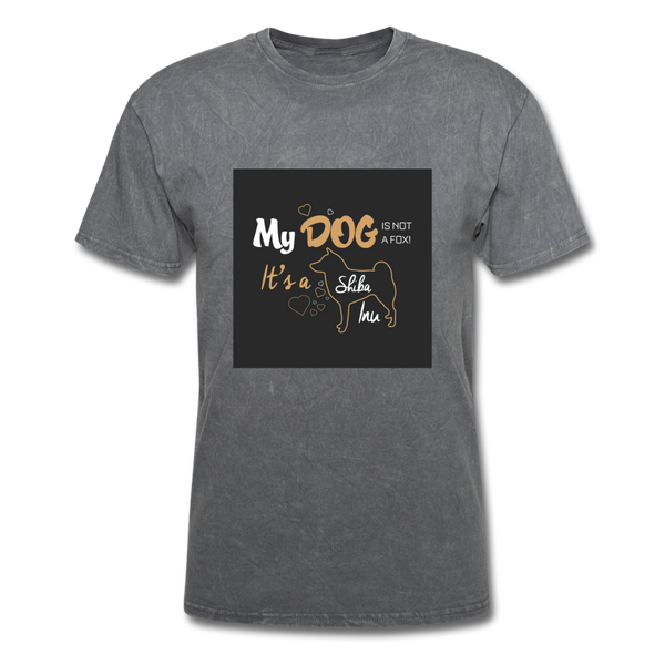 My Dog Is Not a Fox It's a Shiba Inu Men's T-Shirt - mineral charcoal gray