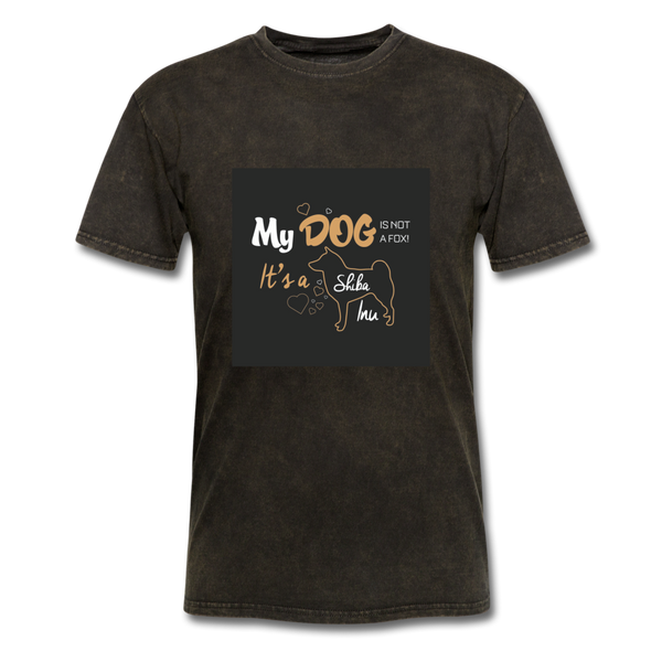 My Dog Is Not a Fox It's a Shiba Inu Men's T-Shirt - mineral black