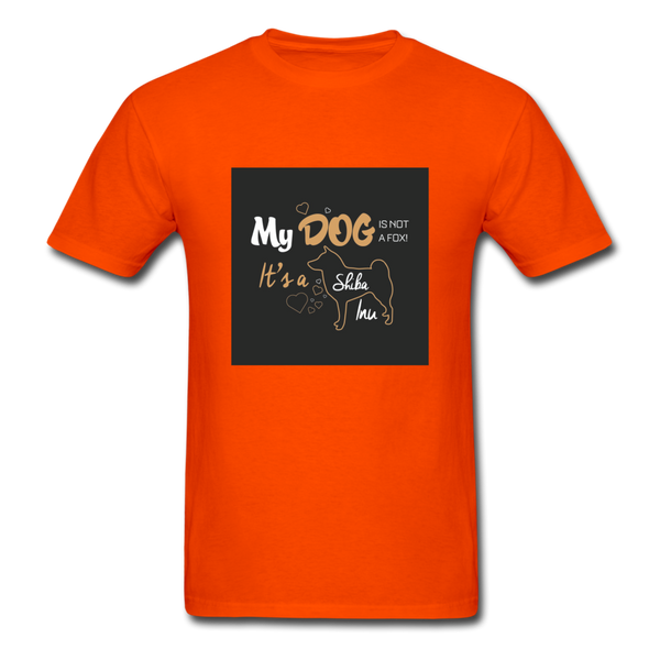 My Dog Is Not a Fox It's a Shiba Inu Men's T-Shirt - orange