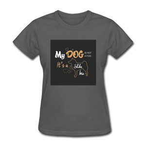 My Dog Is Not a Fox It's a Shiba Inu Women's T-Shirt - charcoal