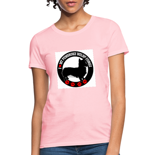 I Love My Pembroke Welsh Corgi Women's T-Shirt - pink