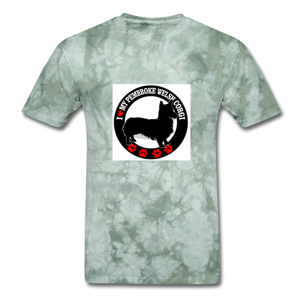 Men's T-Shirt - military green tie dye