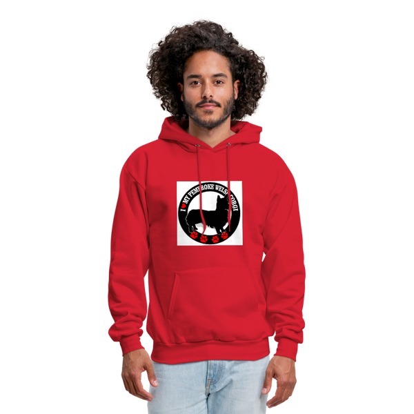 I Love My Pembroke Welsh Corgi Men's Hoodie - red