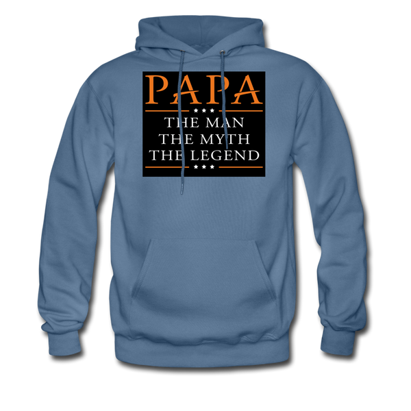 Papa The Man The Myth The Legend Men's Hoodie - denim blue