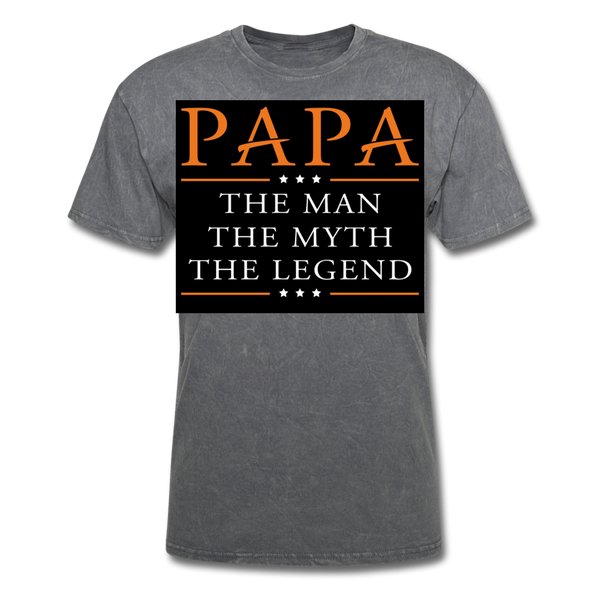 Papa The Man The Myth The Legend Men's T-Shirt - mineral charcoal gray