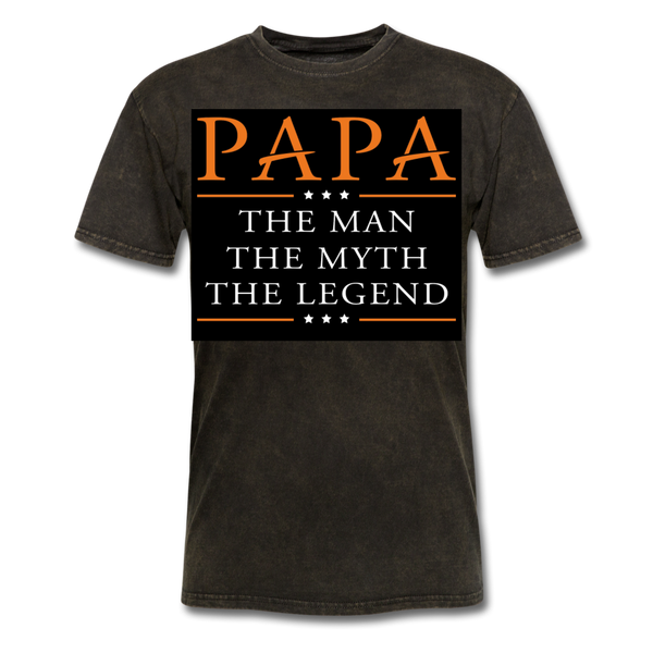 Papa The Man The Myth The Legend Men's T-Shirt - mineral black