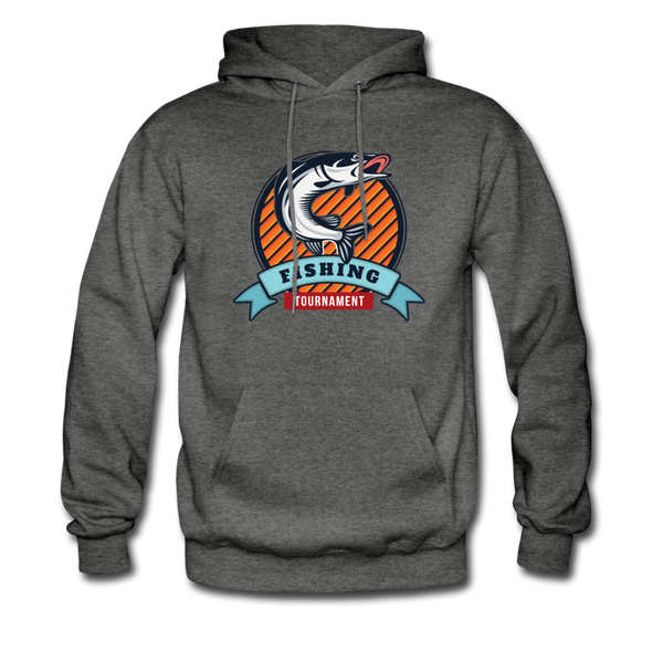 Fishing Tournament Men's Hoodie - charcoal gray