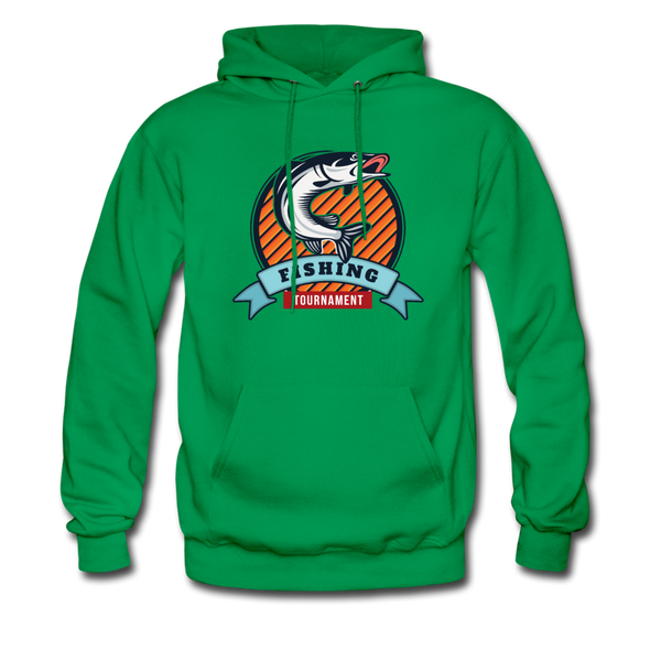 Fishing Tournament Men's Hoodie - kelly green