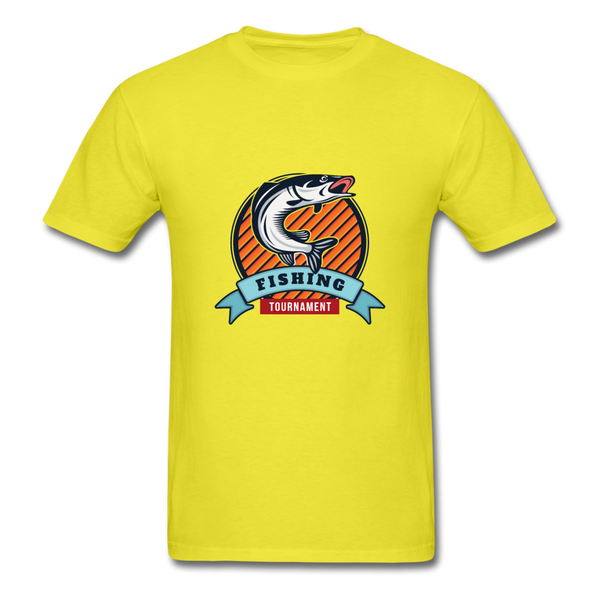 Fishing Tournament Men's T-Shirt - yellow