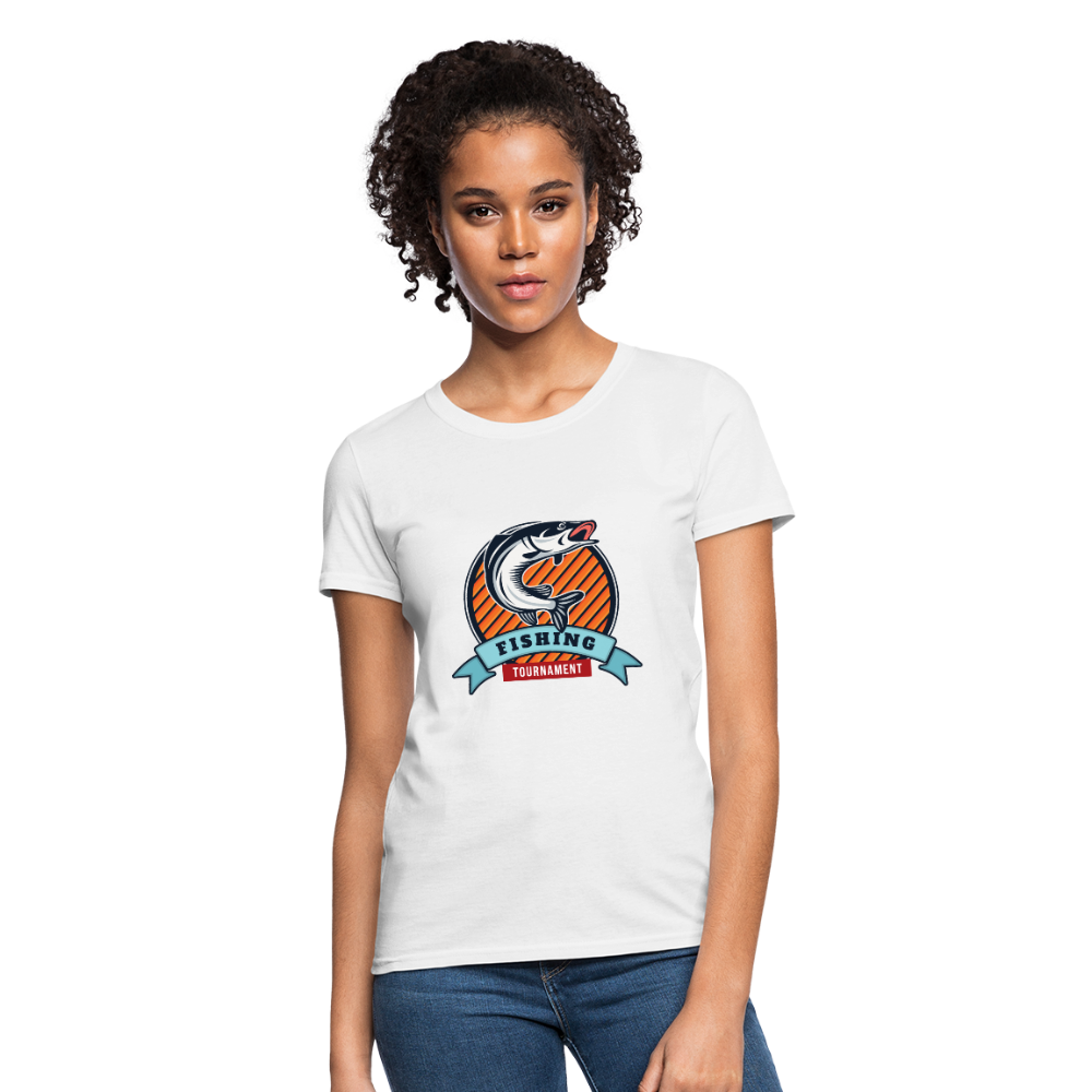 Fishing Tournament Women's T-Shirt - white