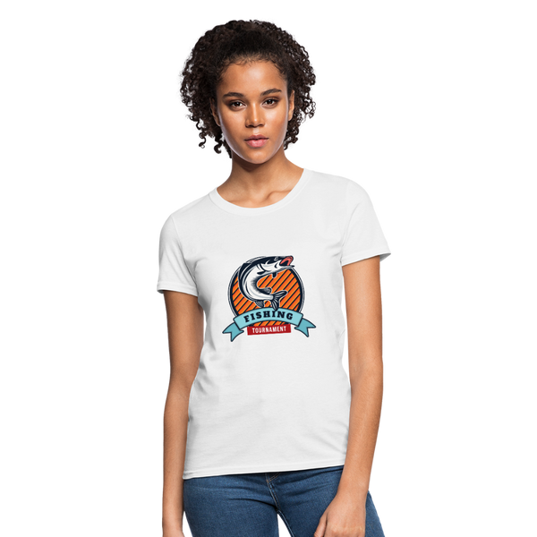 Fishing Tournament Women's T-Shirt - white