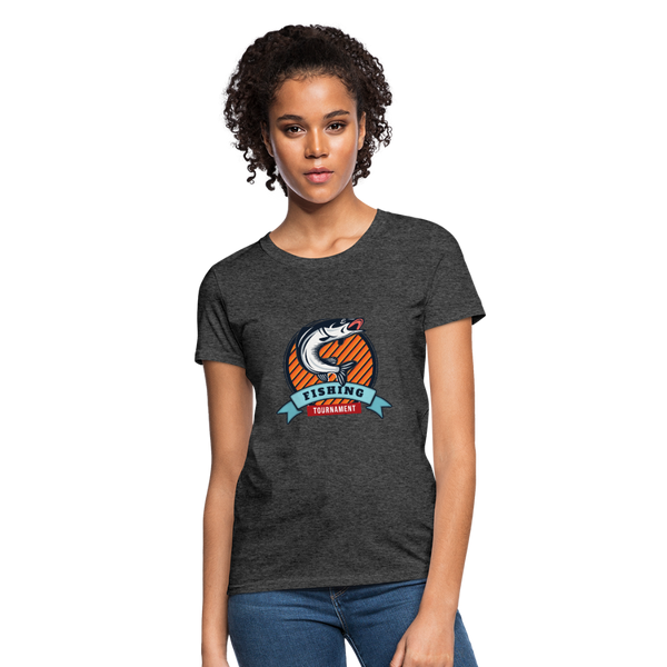 Fishing Tournament Women's T-Shirt - heather black