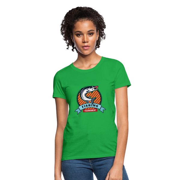 Fishing Tournament Women's T-Shirt - bright green