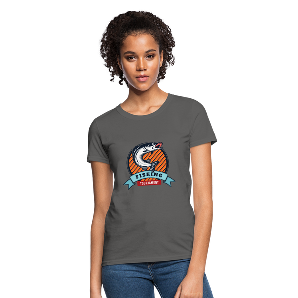 Fishing Tournament Women's T-Shirt - charcoal