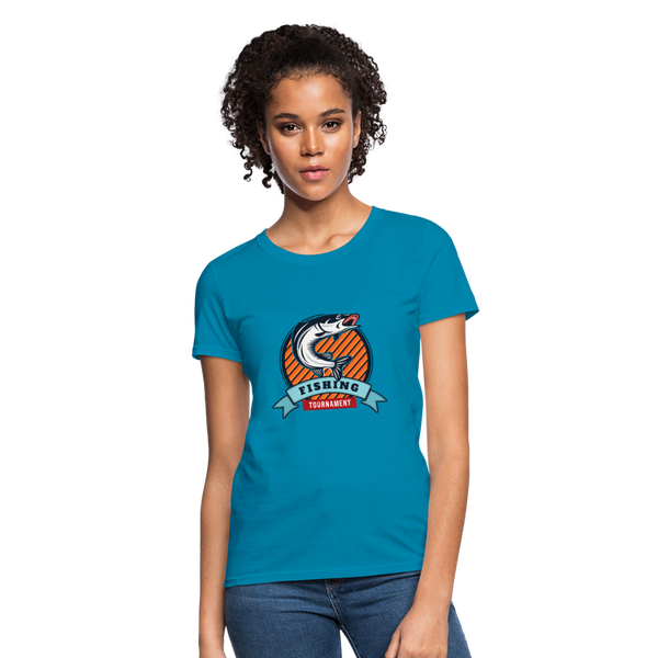 Fishing Tournament Women's T-Shirt - turquoise