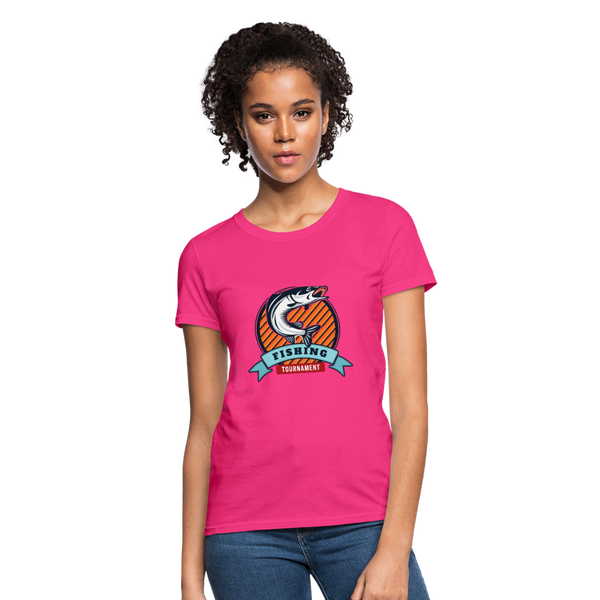 Fishing Tournament Women's T-Shirt - fuchsia