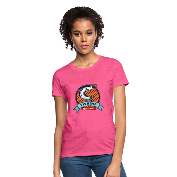 Fishing Tournament Women's T-Shirt - heather pink