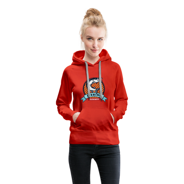 Fishing Tournament Women’s Premium Hoodie - red