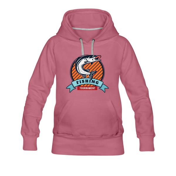 Fishing Tournament Women’s Premium Hoodie - mauve