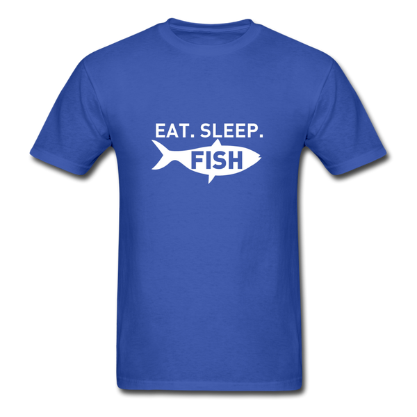 Eat Sleep Fish Men's T-Shirt - royal blue