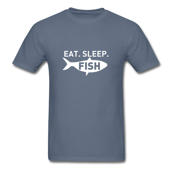 Eat Sleep Fish Men's T-Shirt - denim