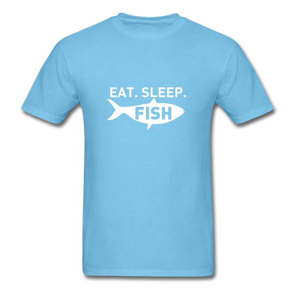 Eat Sleep Fish Men's T-Shirt - aquatic blue