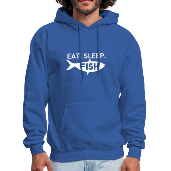 Eat Sleep Fish Men's Hoodie - royal blue