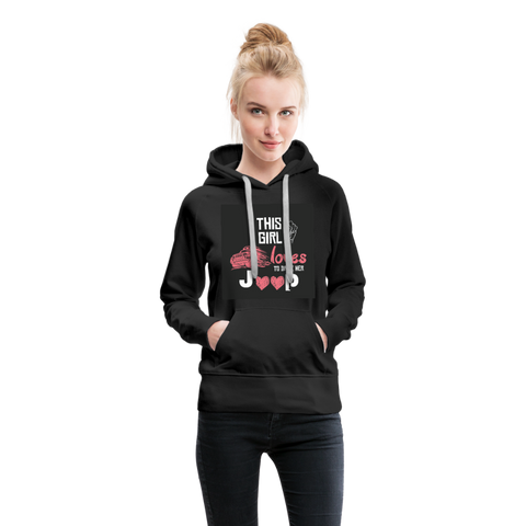 This Girl Loves To Drive Her Jeep Women’s Premium Hoodie - black
