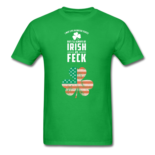 Irish As Feck Men's T-Shirt - bright green