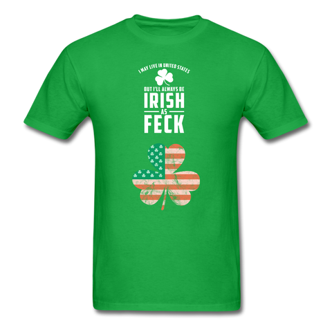 Irish As Feck Men's T-Shirt - bright green