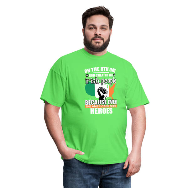 God Created The Irish People Men's T-Shirt - kiwi