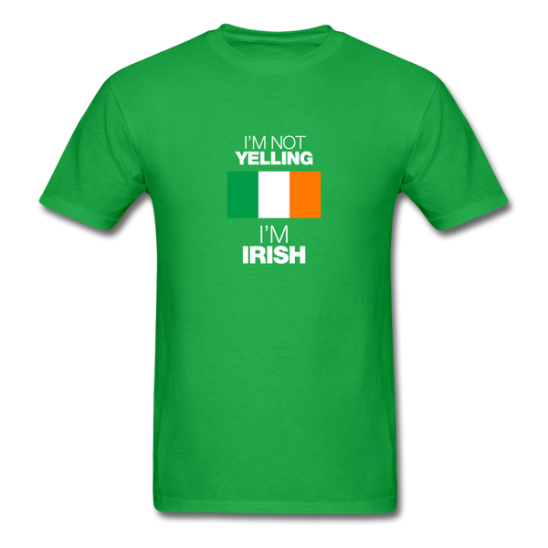 I'm Not Yelling I'm Irish Men's T-Shirt - bright green