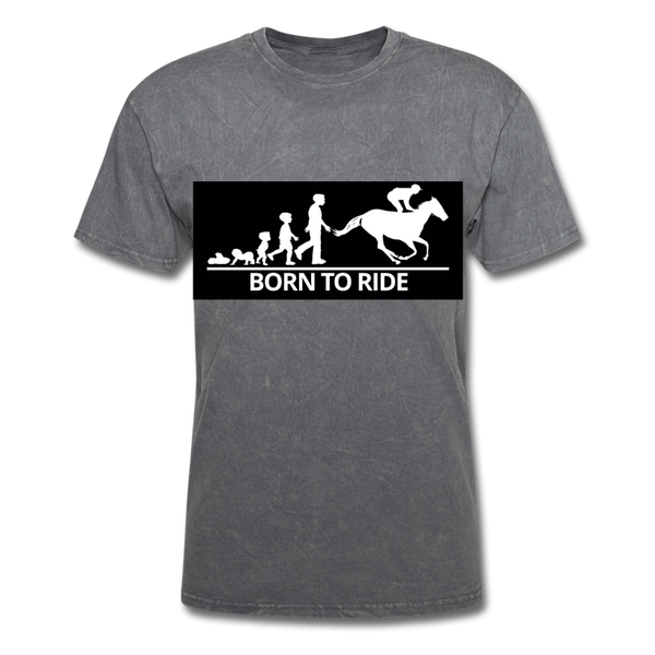 Born To Ride Men's T-Shirt - mineral charcoal gray