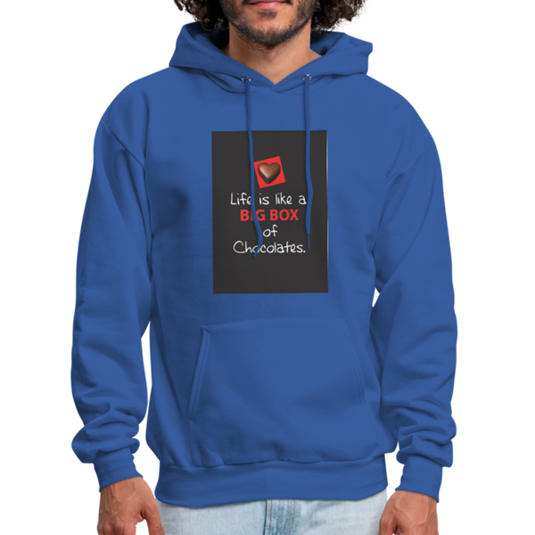 Life Is Like A Big Box of Chocolates Men's Hoodie - royal blue