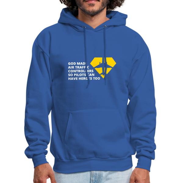 God Made Air Traffic Controllers Men's Hoodie - royal blue