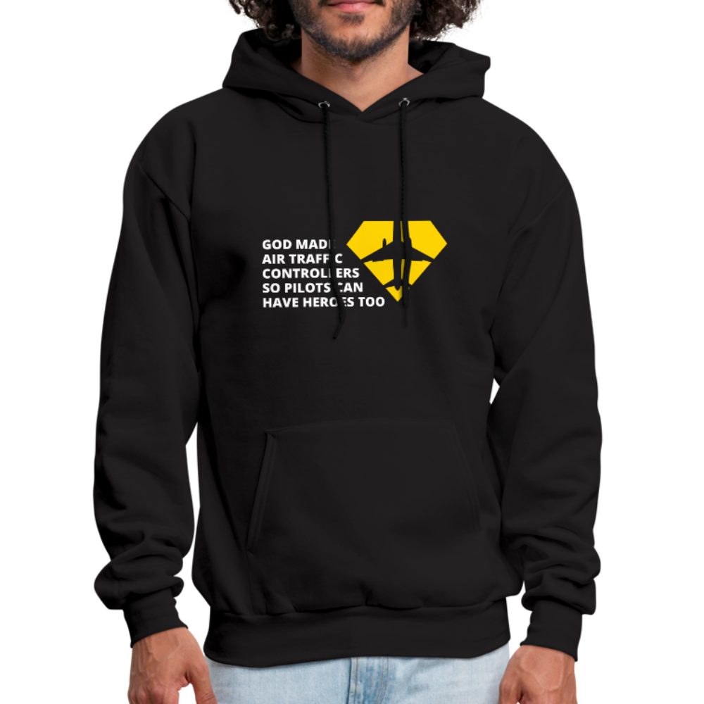 God Made Air Traffic Controllers Men's Hoodie - black