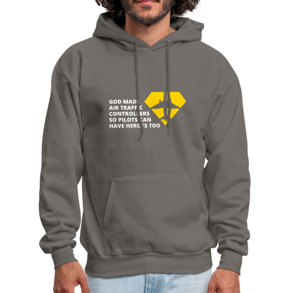 God Made Air Traffic Controllers Men's Hoodie - asphalt gray