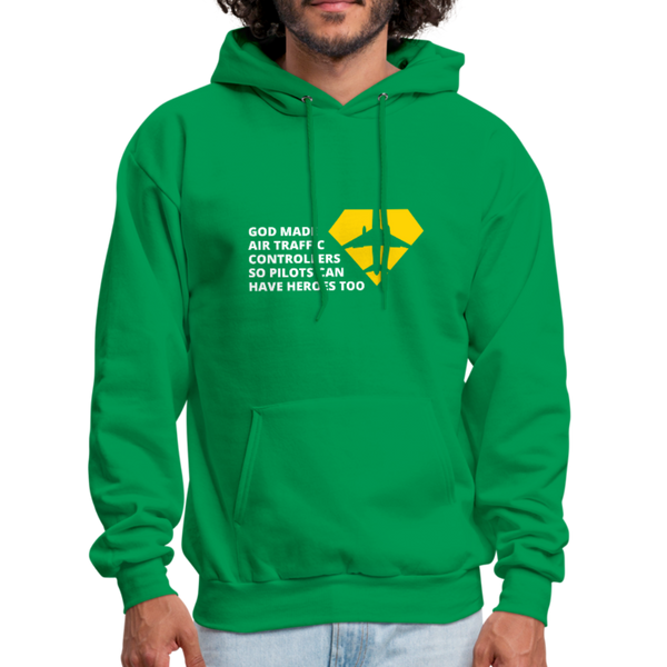 God Made Air Traffic Controllers Men's Hoodie - kelly green