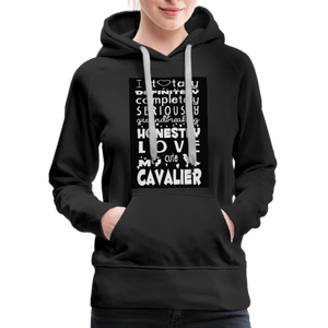 Love My Cavalier Women’s Premium Hoodie - black