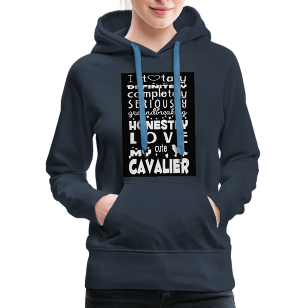 Love My Cavalier Women’s Premium Hoodie - navy