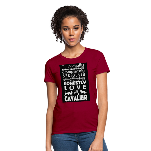 Love My Cavalier Women's T-Shirt - dark red